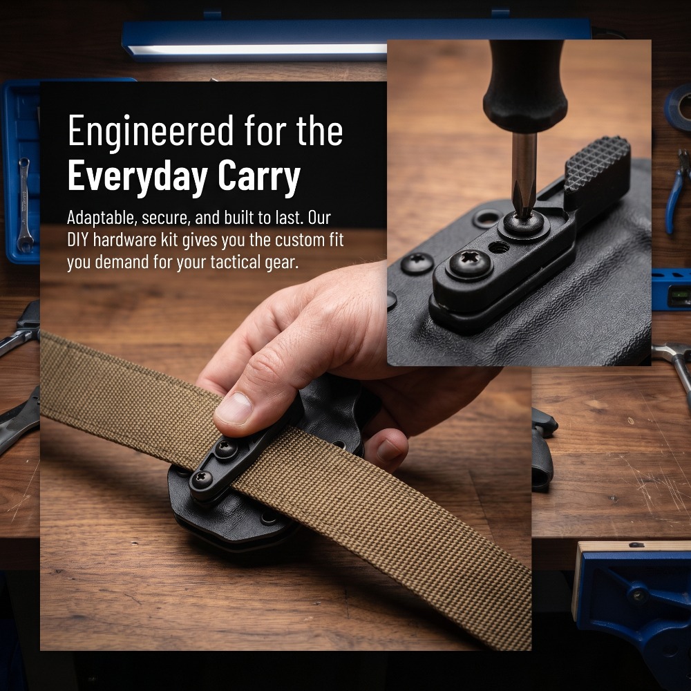 Edc Carry Positions - Adjustable Polymer Knife Holster Multi-Position Carry