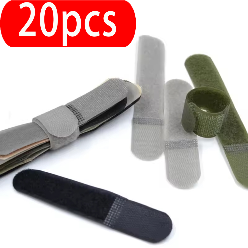 Gear Tie Reusable - 20 Pcs Tactical Molle Nylon Straps