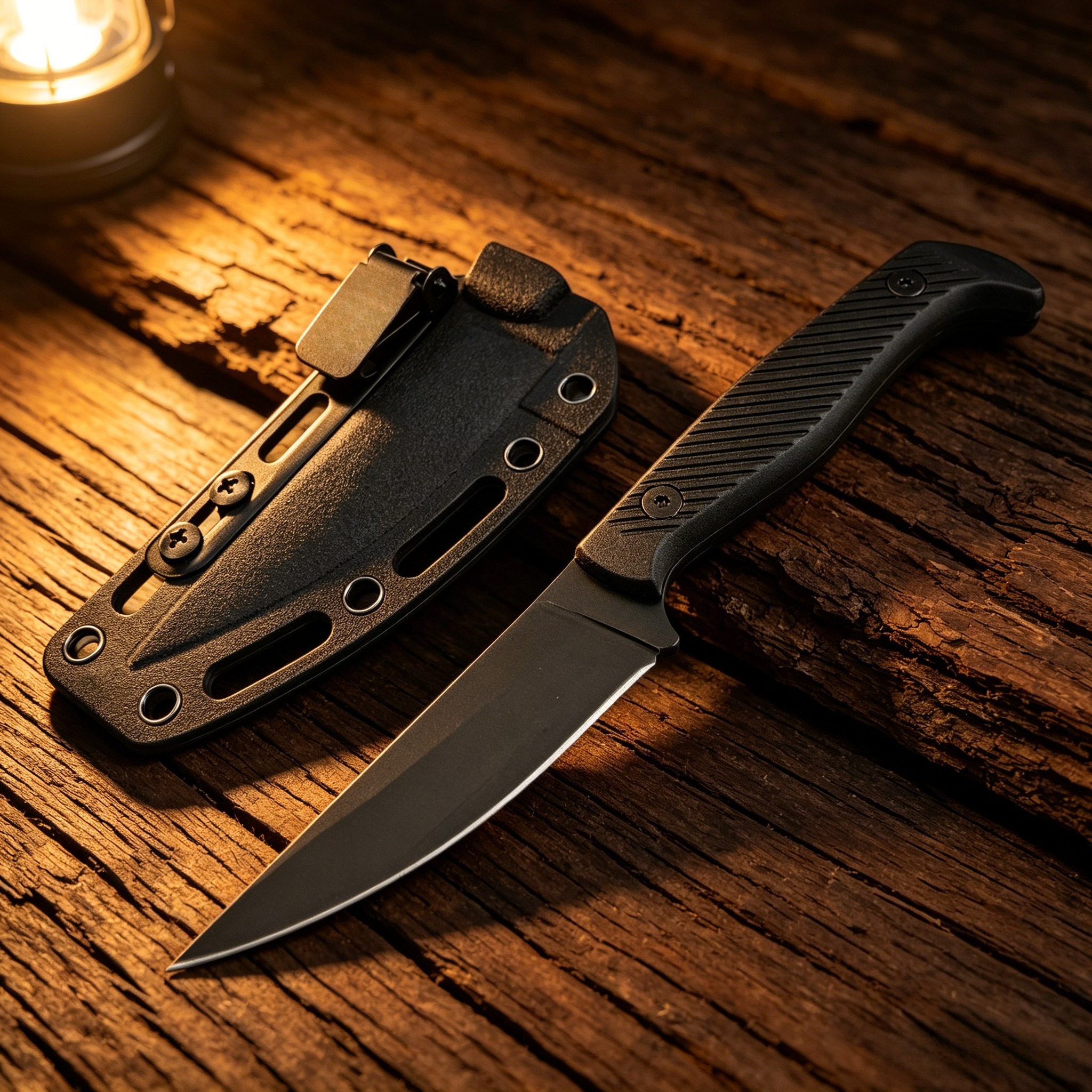 Edc Fixed Blade Deep Carry - Everyday Carry Fixed-blade Knife; 8Cr13Mov Steel