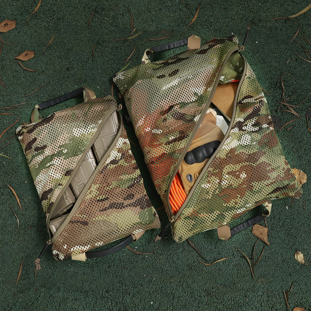 Edc Carry Piece - Tactical Mesh Storage Bag 2-Piece Set,