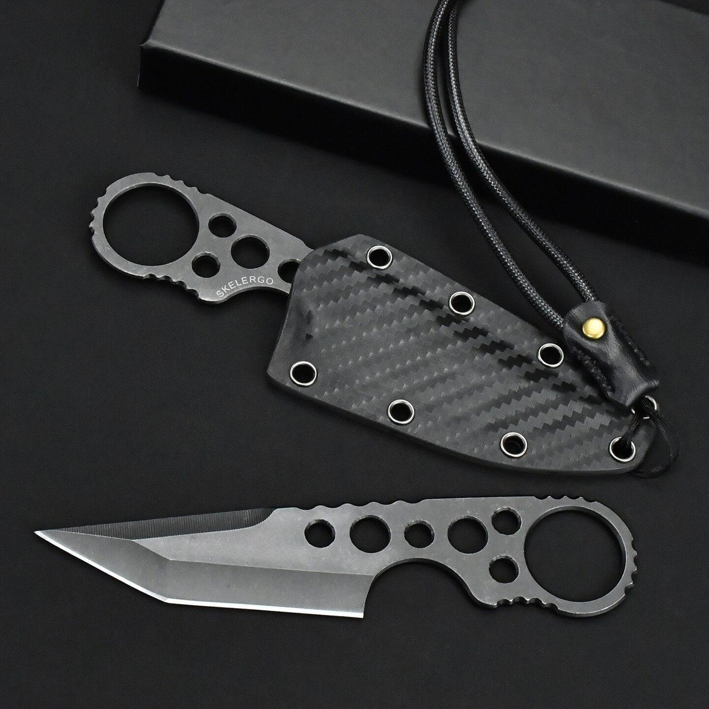 Edc Everyday Carry Knives - All 440c Mini Straight Knife with