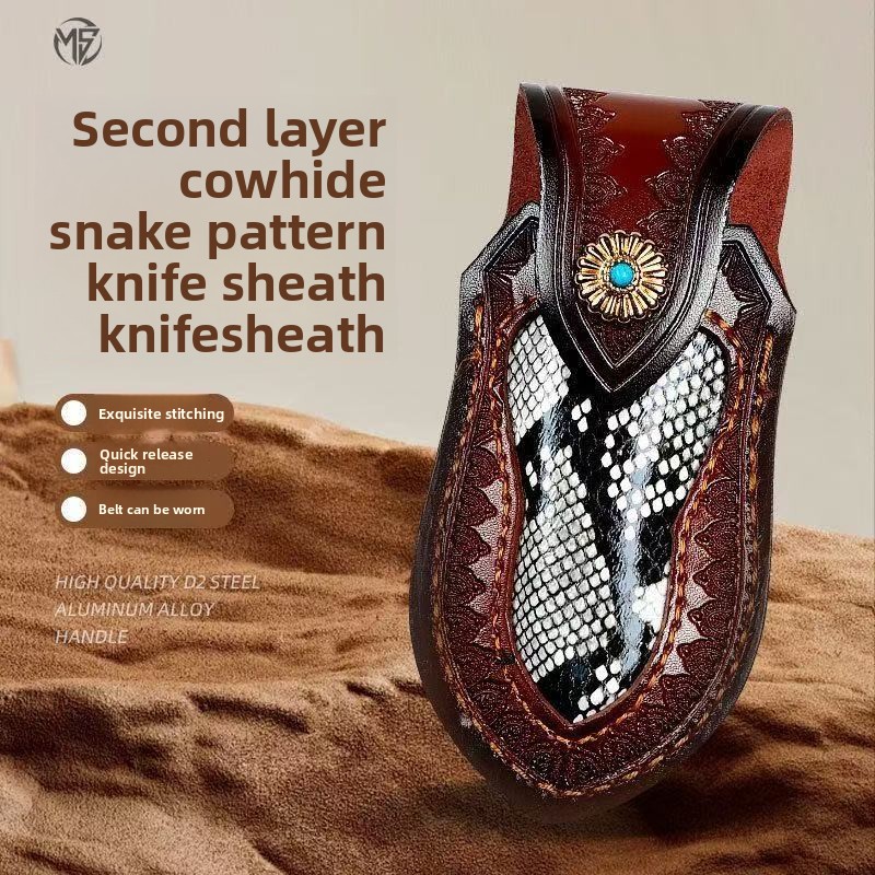 Edc Everyday Carry Knives - Leather cover, knife cover, folding knife