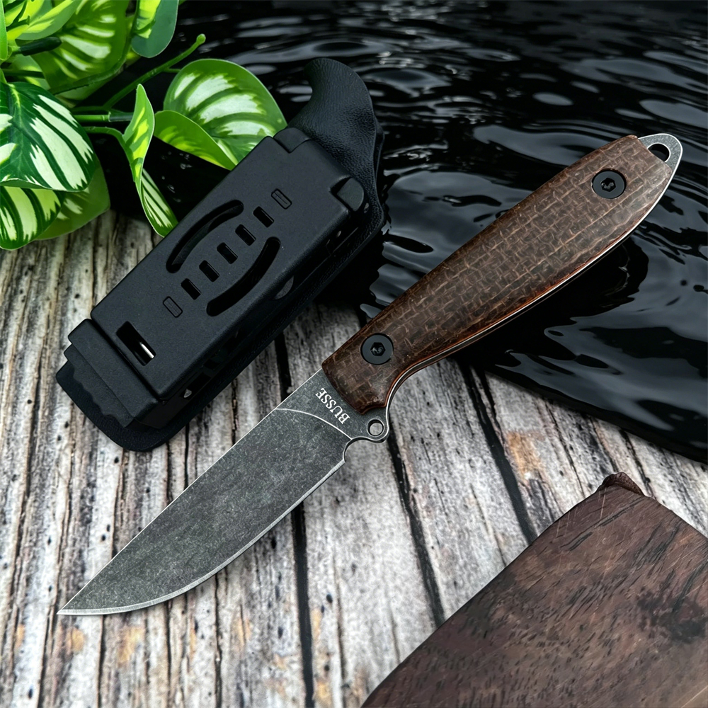 Edc Fixed Blade Deep Carry - Micarta Grip Fixed Blade EDC Knife