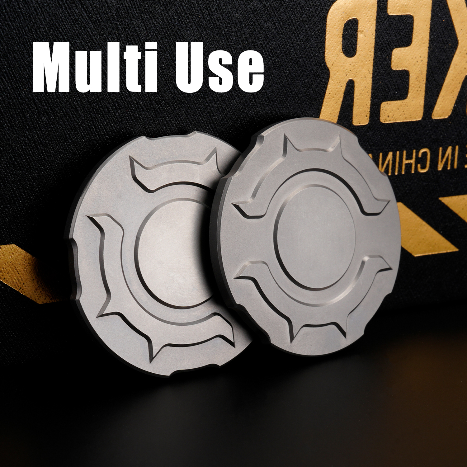 Edc Carry Coins - Titanium Alloy Poker Chip Fidget Slider