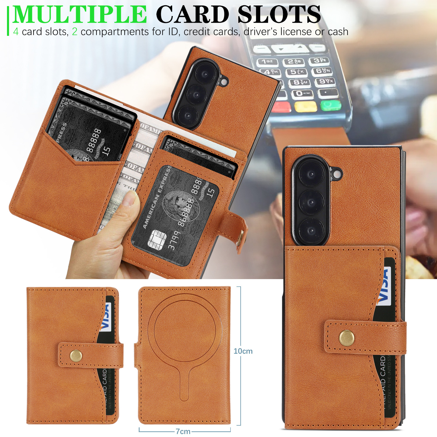 Applicable to Samsung Z Fold7  – Money Clip Magnetic recenzja i cena