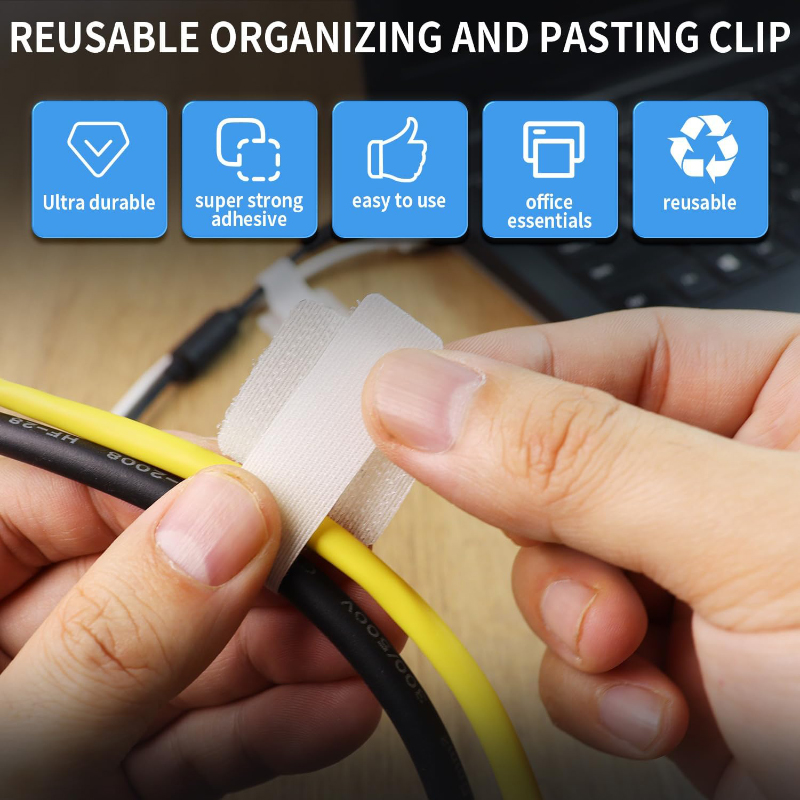 10pcs Self Adhesive Reusable H – Gear Tie Reusable recenzja i cena