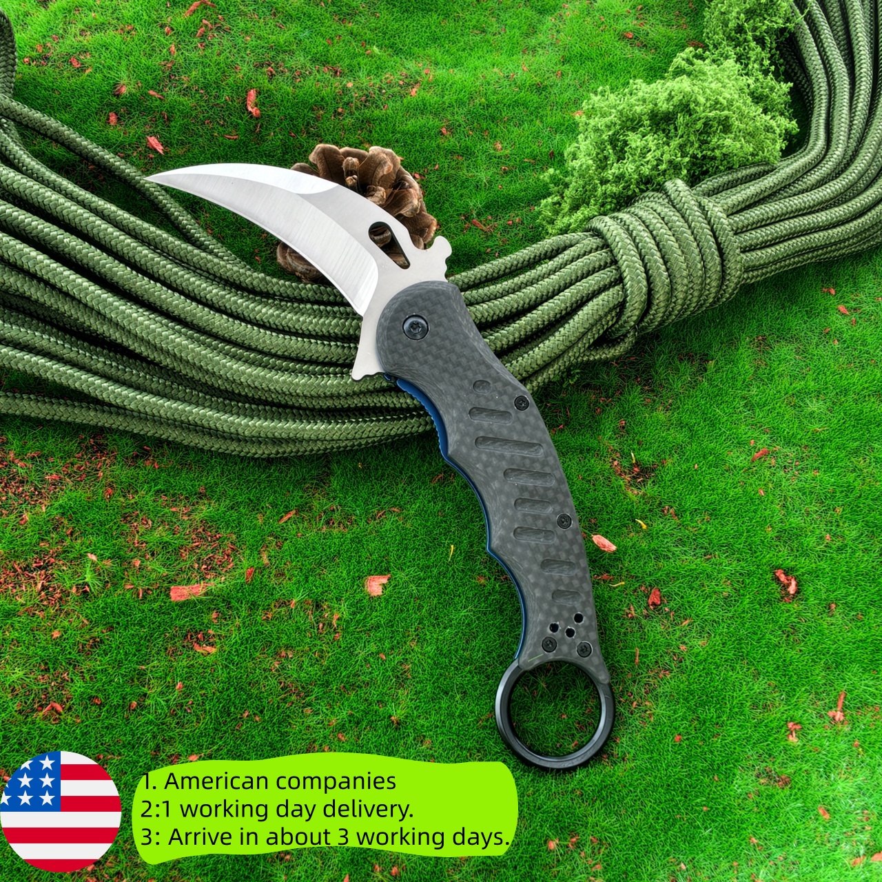 Claw shaped folding knife with – Edc Daily Carry recenzja i cena