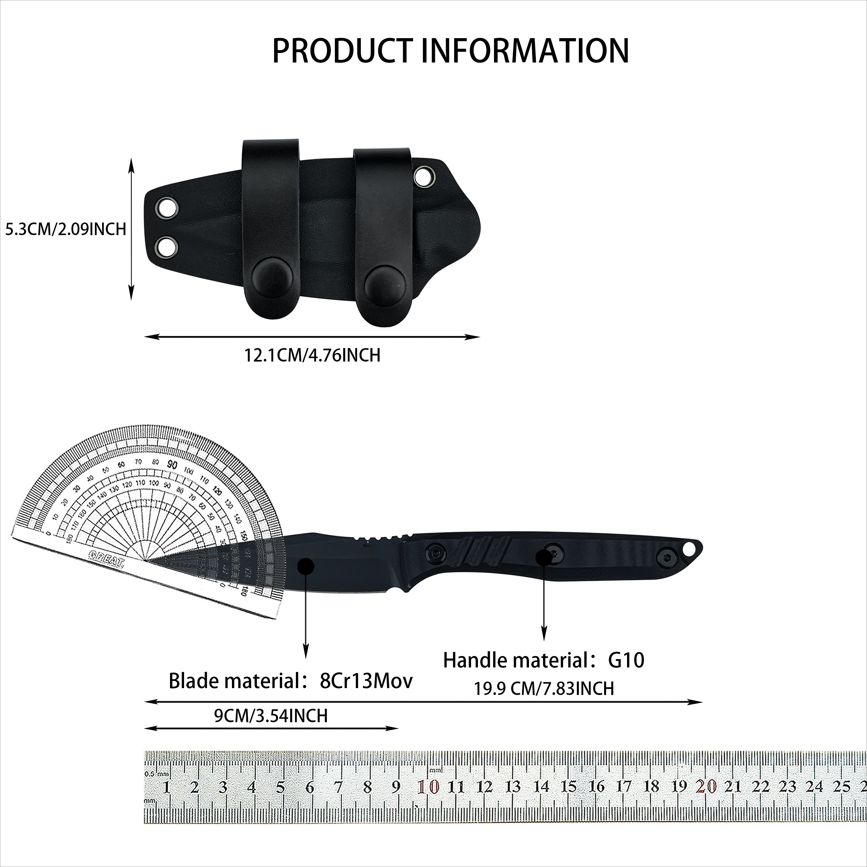 Durable 8Cr13Mov Fixed Knife E – Edc Everyday Carry Knives recenzja i cena