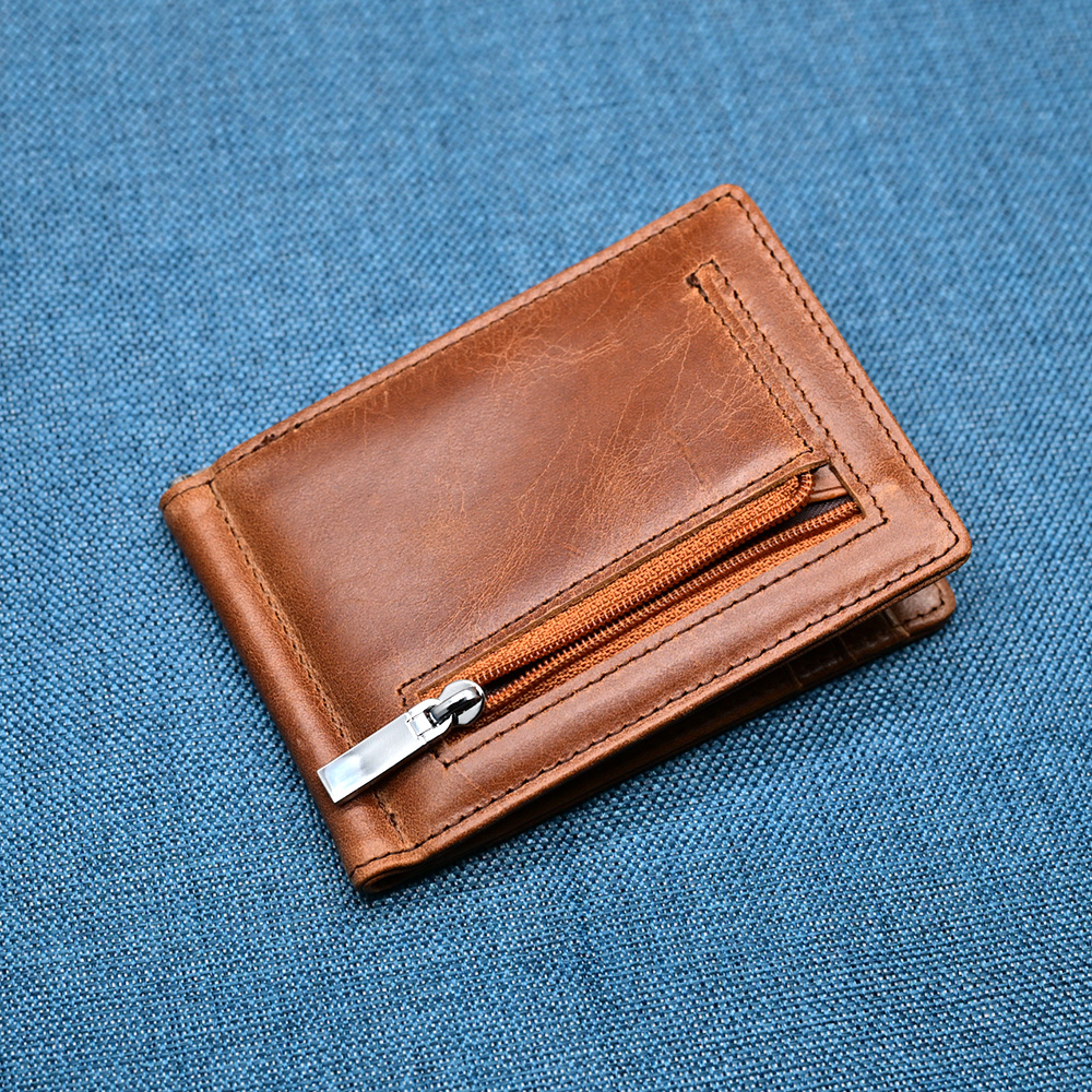 Genuine Leather Mens Wallet Mo – Money Clip Magnetic recenzja i cena