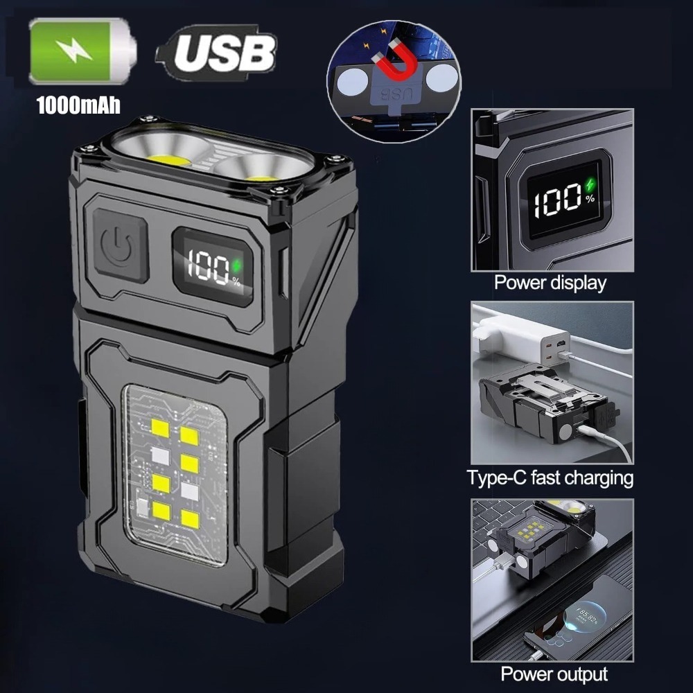 180° Rotatable LED Flashlight  – Keychain Flashlight recenzja i cena