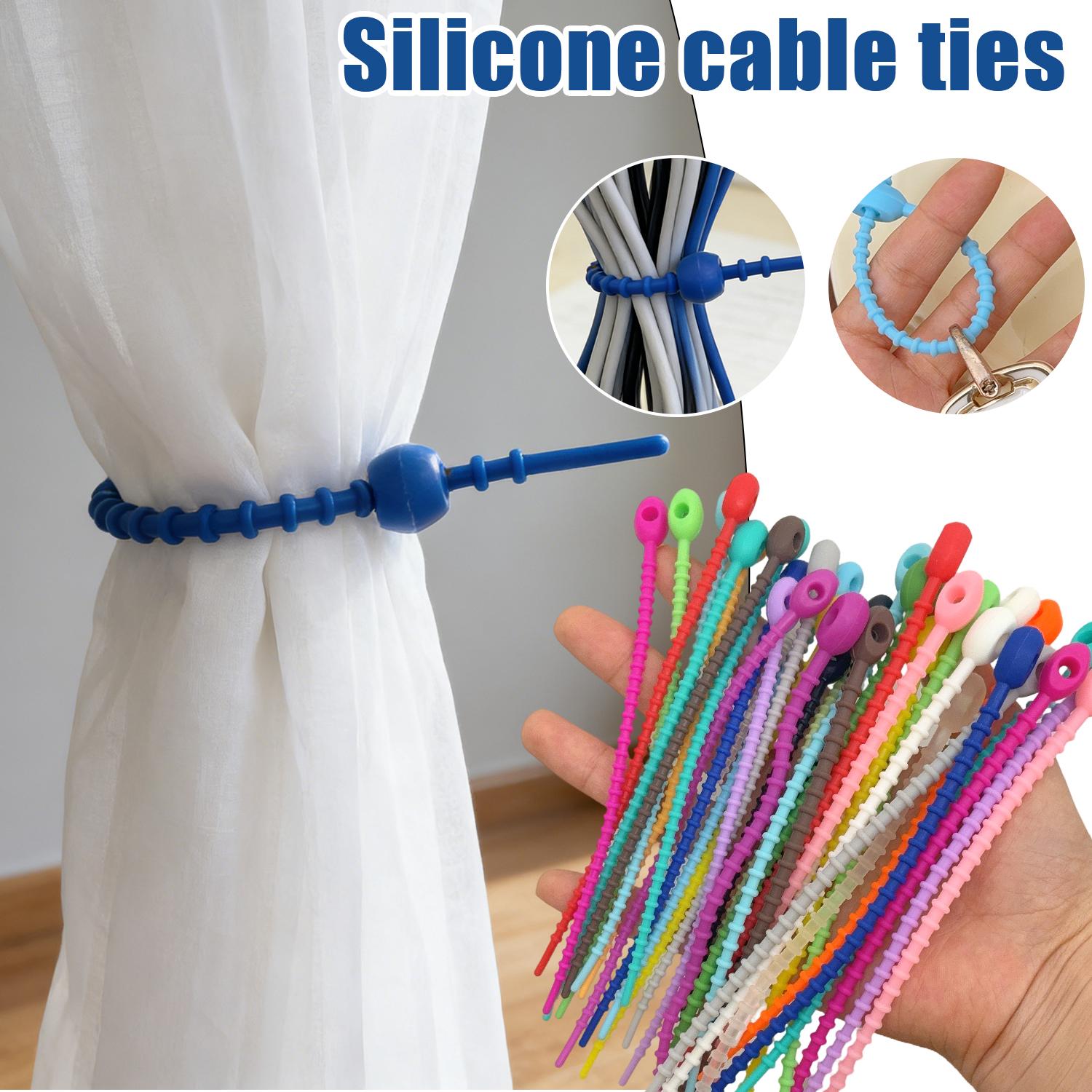 200Pcs/Lot Silicone Reusable B – Gear Tie Reusable recenzja i cena