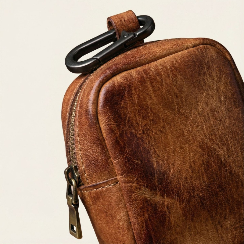 Rugged Vintage Leather Mini Cl – Edc Carry Coins recenzja i cena