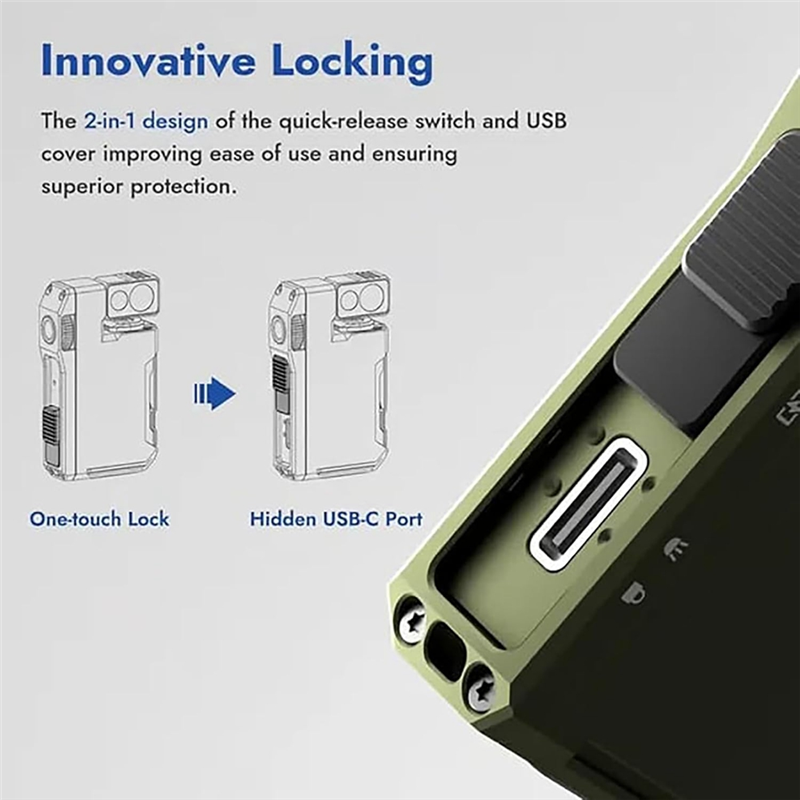 AT51-2Pcs EDC Flashlight With  – Edc Daily Carry recenzja i cena