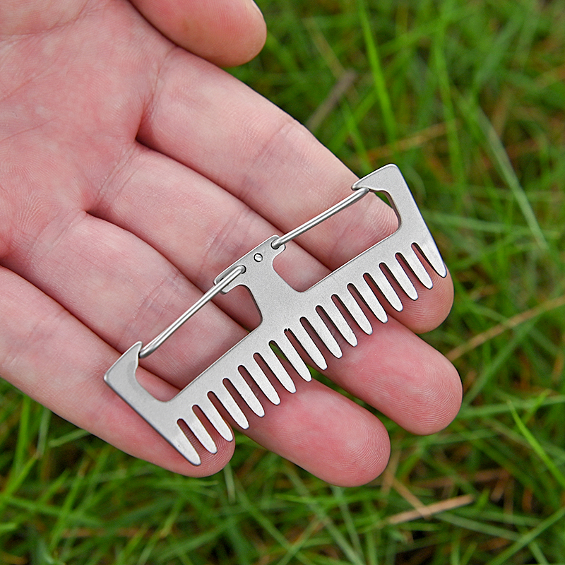 Titanium Alloy Comb EDC Multi- – Comb Pocket Titanium recenzja i cena