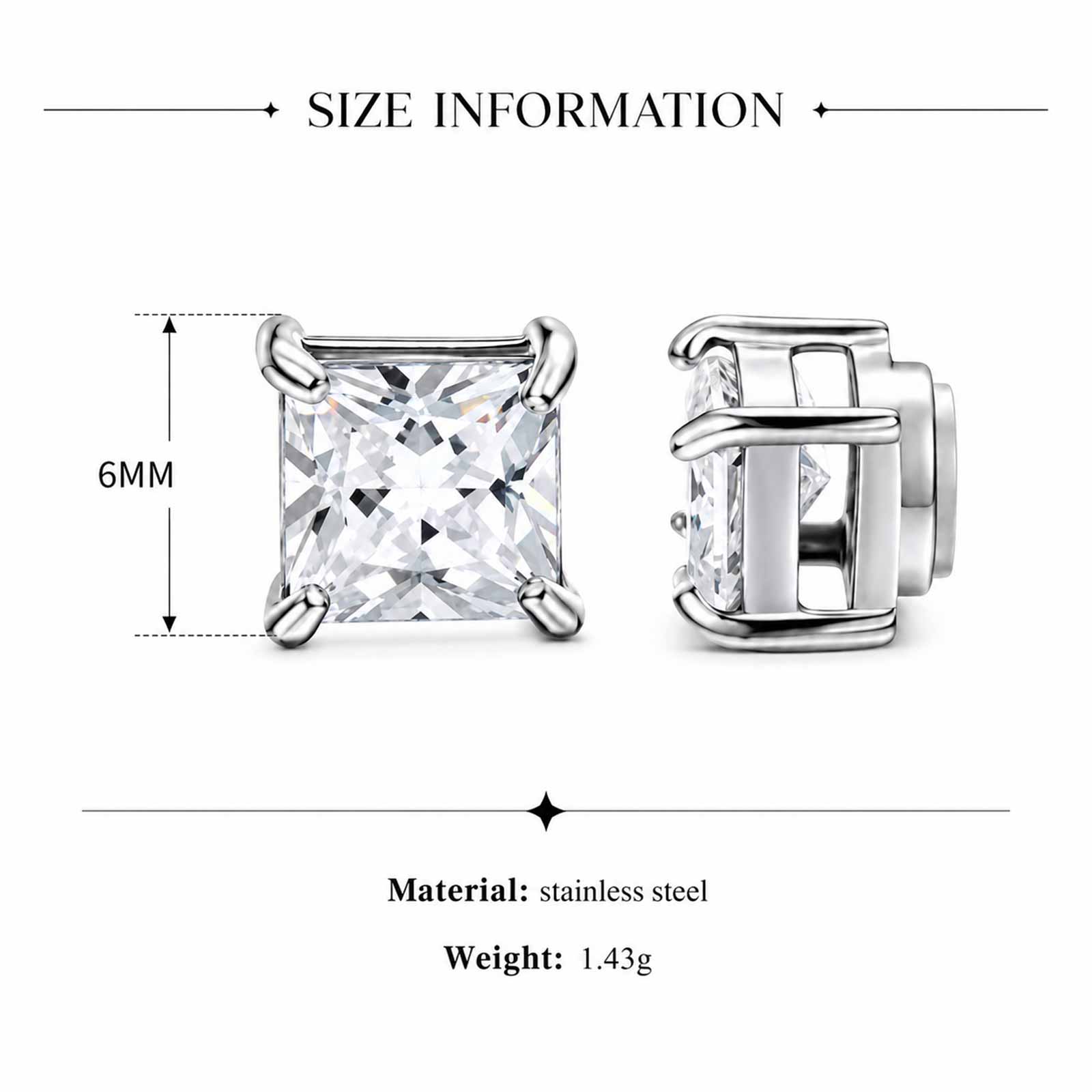 Square Zirconia Magnetic Clip  – Money Clip Magnetic recenzja i cena