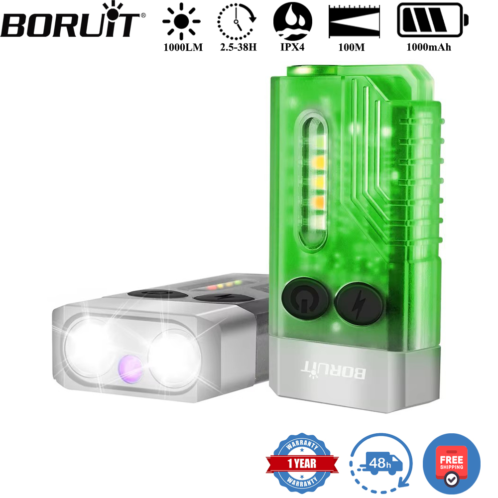 BORUiT V10 Keychain UV LED EDC – Keychain Flashlight recenzja i cena