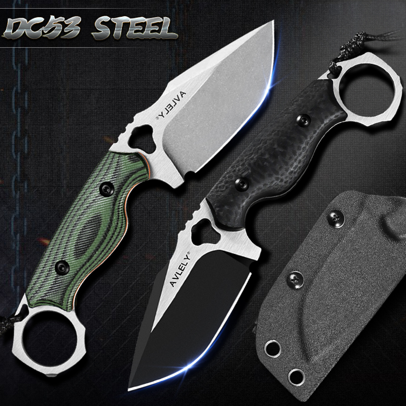 High-hardness DC53 steel strai – Edc Fixed Blade Deep Carry recenzja i cena
