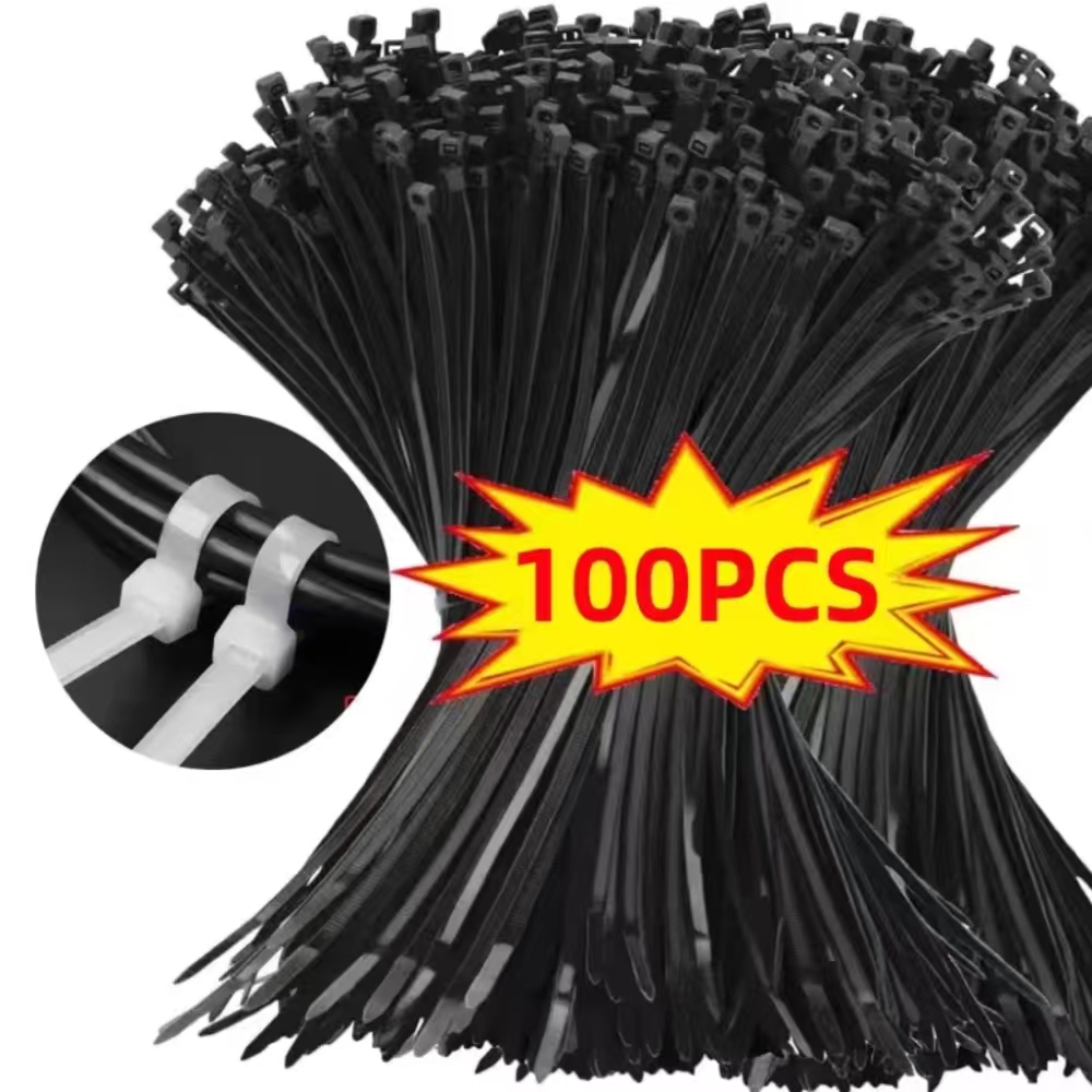 100Pcs Nylon Cable Ties Adjust – Gear Tie Reusable recenzja i cena