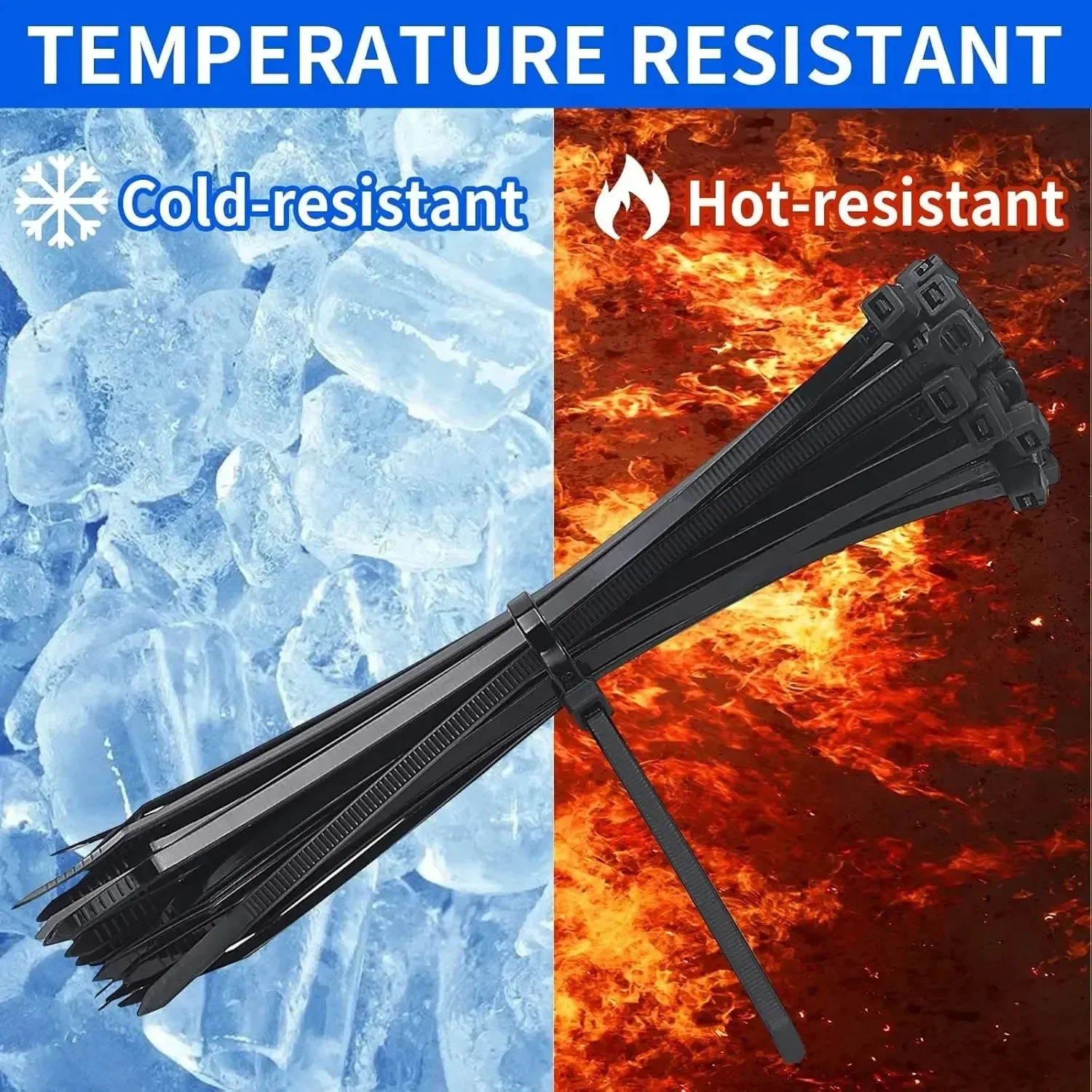 100Pcs Nylon Cable Ties Adjust – Gear Tie Reusable recenzja i cena