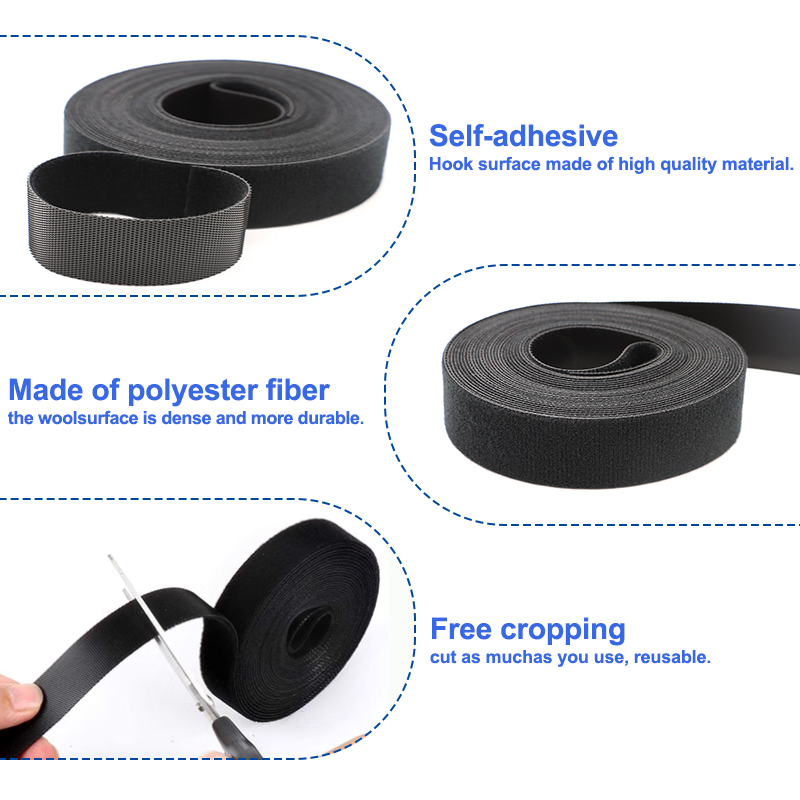 5m/Roll Black Reusable Self Ad – Gear Tie Reusable recenzja i cena