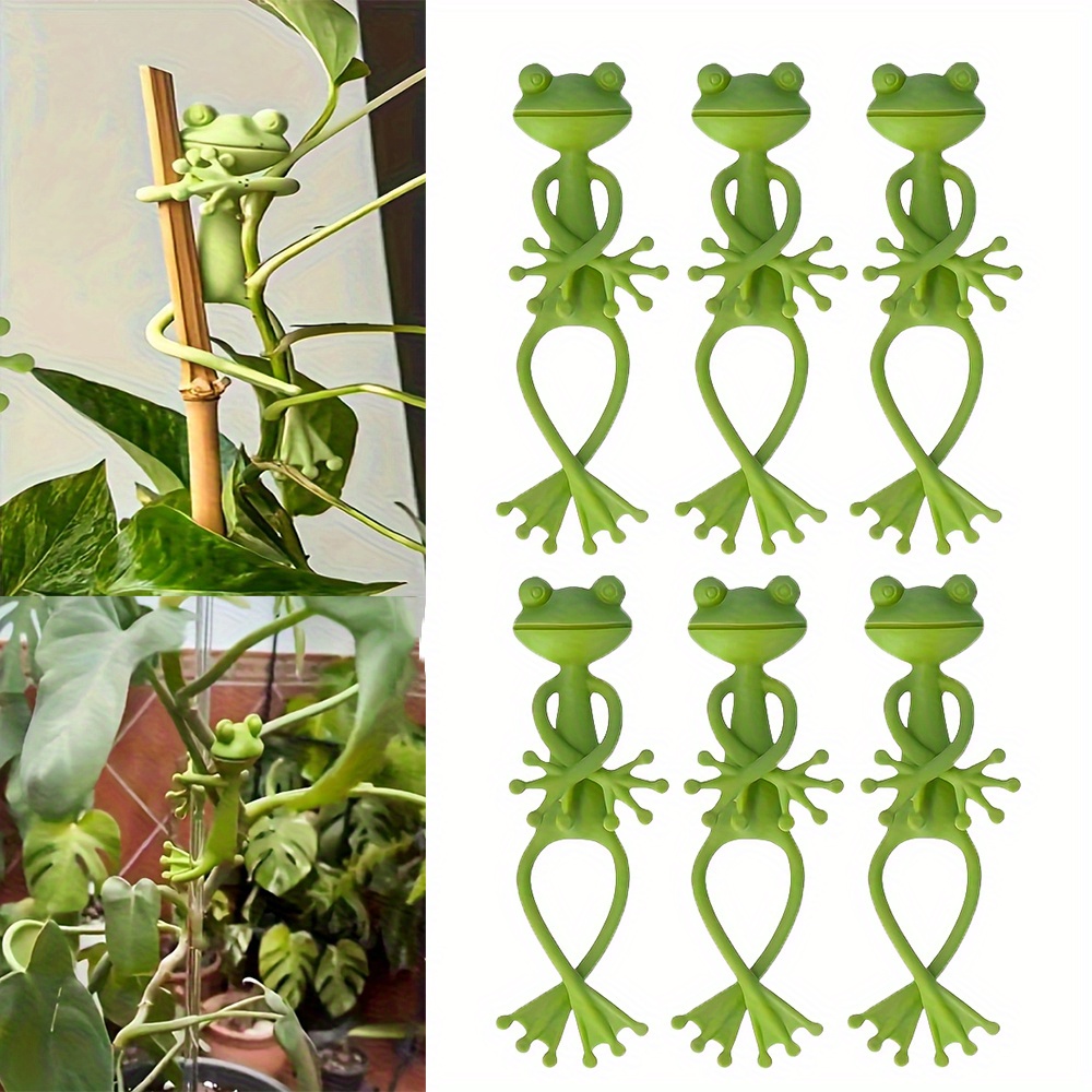6pcs Frog Shaped Plant Tie Reu – Gear Tie Reusable recenzja i cena