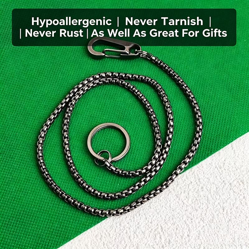 Titanium Wallet Chain for Men, – Wallet Slim Titanium recenzja i cena