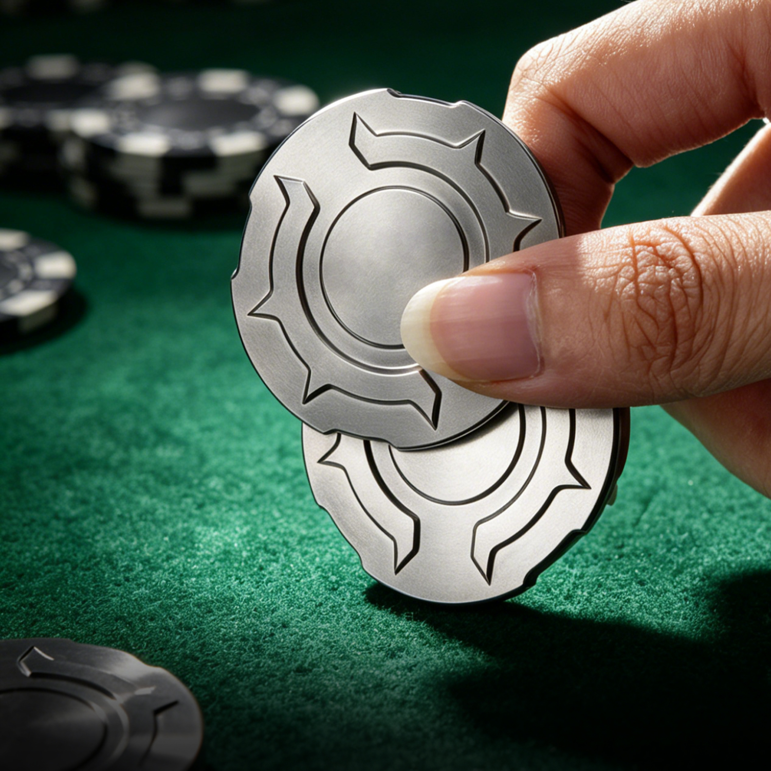 Titanium Alloy Poker Chip Fidg – Edc Carry Coins recenzja i cena